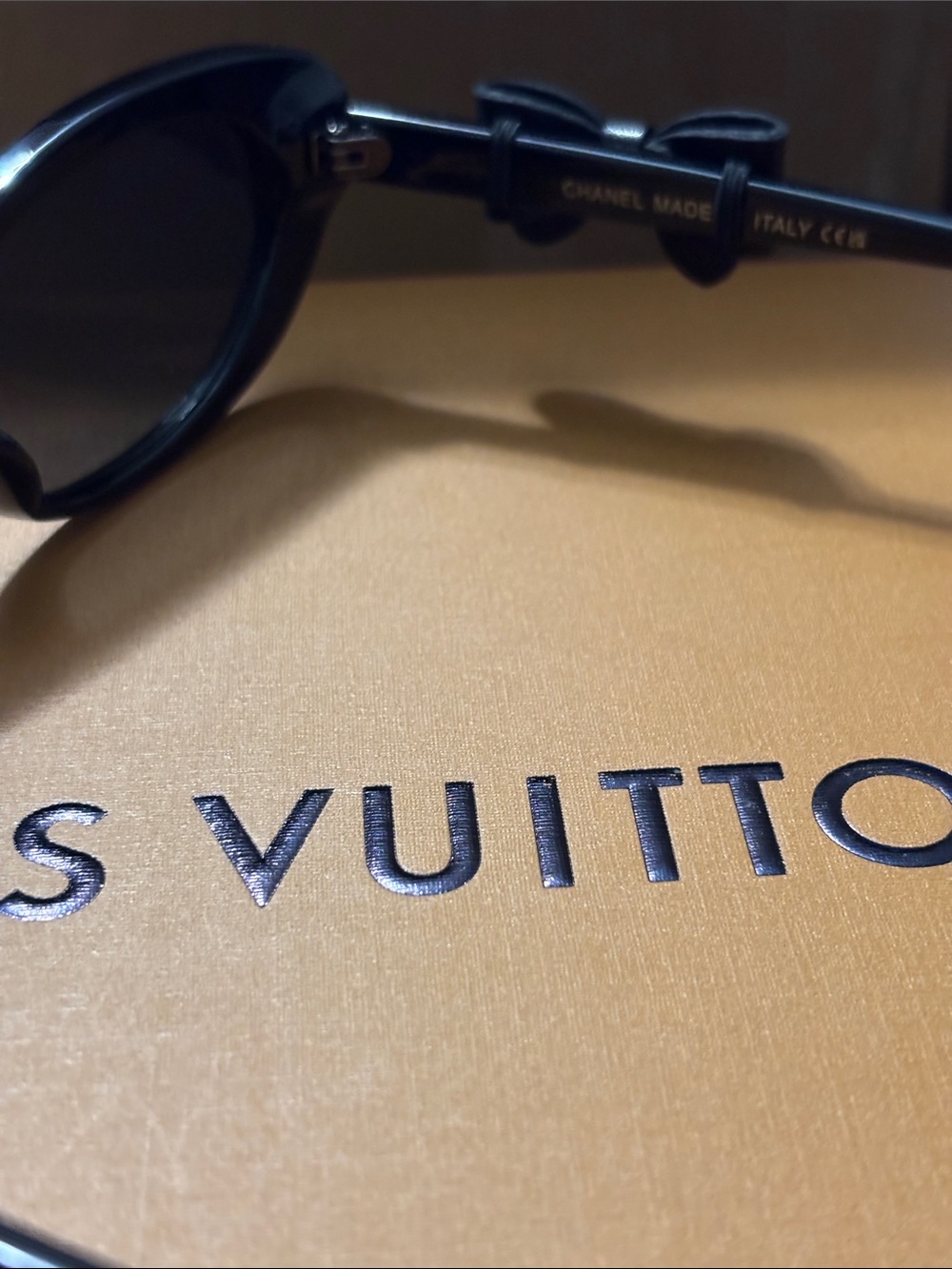 Classic Chanel Black Cat-Eye Women's Sunglasses - Picture 4 of 5